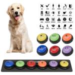 Dog Talking Button Set with Waterproof Activity Mat