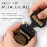 Tactical Dog Collar with AirTag Holder - Large