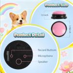 Voice Recording Dog Buttons - 8 Fun Colors