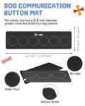 Dog Talking Button Set with Waterproof Activity Mat