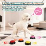 Voice Recording Dog Buttons - 8 Fun Colors