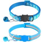 2 Pack Adjustable Breakaway Cat Collars with Bells
