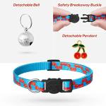 7 Pack Adjustable Breakaway Cat Collars with Bells