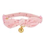 YUDOTE Adjustable Bowtie Cat Collar Set - Pink