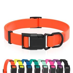 Waterproof Rubber Dog Collar with Quick Release Buckle