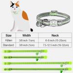 Reflective Breakaway Cat Collar with Bell - 2 Pack