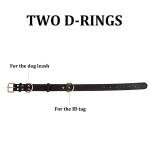 DAIHAQIKO Heavy Duty Leather Dog Collar