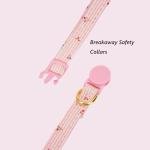 YUDOTE Adjustable Bowtie Cat Collar Set - Pink