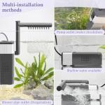 VILLNO 10W Adjustable 3-in-1 Aquarium Filter