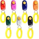 7-Color Dog Training Clicker Set with Straps