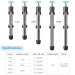 Adjustable Submersible Aquarium Heater with Suction Cup