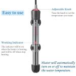 Adjustable Submersible Aquarium Heater with Suction Cup