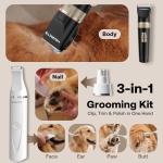 HEAPETS Low Noise Rechargeable Dog Grooming Clippers