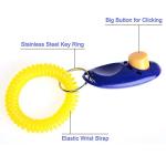 7-Color Dog Training Clicker Set with Straps