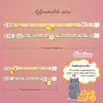 Cute Floral Breakaway Cat Collars with Bells - 2 Pack