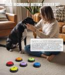 Dog Communication Buttons Set with Voice Recording