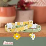 Cute Floral Breakaway Cat Collars with Bells - 2 Pack