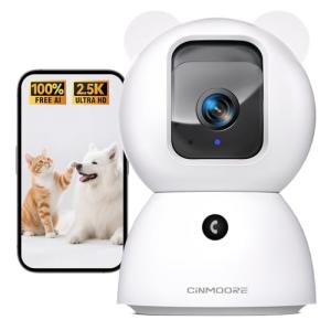 AI Pet Camera with Night Vision and App Control