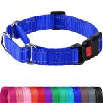 Joytale Reflective Martingale Dog Collar - Navy Blue