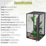 Portable Reptile Habitat with Escape-Proof Lock