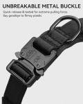 Joytale Heavy Duty Tactical Dog Collar, Black