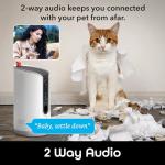 Geeni 2K HD Pet Treat Dispenser with Camera