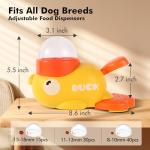 Fanosy Interactive Duck-Shaped Pet Food Puzzle Toy