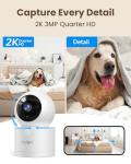 Smart Pet Camera with App and 360° View