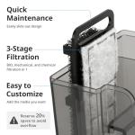 NICREW Slim Quiet Aquarium Filter for 5 Gallons