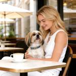 Stylish Adjustable PU Leather Dog Collar for Small Dogs