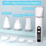 4-in-1 Rechargeable Dog Grooming Clipper Kit