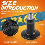 Lucky Herp 150W Ceramic Heat Emitter Bulbs (2-Pack)