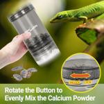 Reptile Calcium Powder Mixer and Feeder Shaker