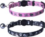 PUPTECK Adjustable Breakaway Cat Collars with Bells