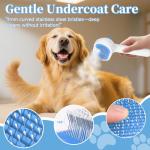 3-in-1 Pet Steam Grooming Brush for Shedding