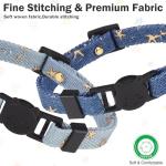 DILLYBUD 3 Pack Breakaway Cat Collars with Bells