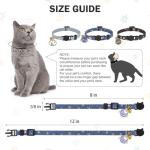DILLYBUD 3 Pack Breakaway Cat Collars with Bells