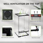 15 Gallon Tall Reptile Glass Tank with Drainage