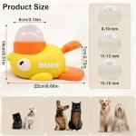 Duck-Shaped 2-in-1 Dog Treat Dispenser Toy