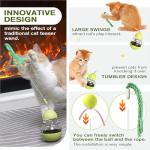 Interactive Wobble Treat Dispenser Toy for Cats