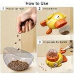 Duck-Shaped 2-in-1 Dog Treat Dispenser Toy