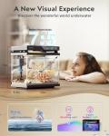 Smart 2 Gal Aquarium Kit with Self-Cleaning System