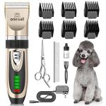 Quiet Rechargeable Dog Clippers with 2 Speeds