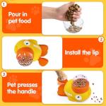 Interactive Duck-Shaped Cat Treat Dispenser Toy