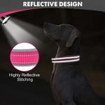 Joytale Reflective Neoprene Dog Collar for Large Dogs
