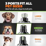 Quiet Dog Nail Grinder with LED Lights and 2 Speeds