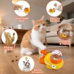 Interactive Duck-Shaped Cat Treat Dispenser Toy
