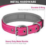 Joytale Reflective Neoprene Dog Collar for Large Dogs