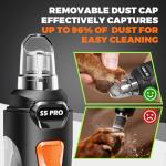 Quiet Dog Nail Grinder with LED Lights and 2 Speeds