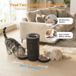 Smart Cat Feeder with App Control for Two Cats